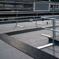 Crossgrip PVC loose laid on a high level walkway.