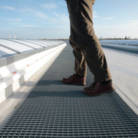 Crossgrip PVC is designed for flat roofs, high level walkways and gantries.