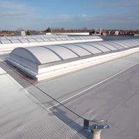 Crossgrip TPO protects this roof from heavy foot traffic