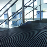 Heronrib's embossed surface provides a strong grip underfoot.