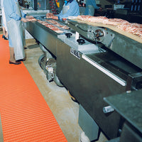 Herongripa is animal-fat resistant matting designed for food processing areas.