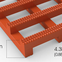 Herongripa's extra-wide grid means waste and spillages fall straight through.