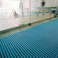 Herontile's anti-microbial and anti-fungal additives protect bare feets.