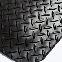 Zed Chex is workplace matting in a checker-plate design.