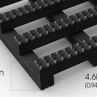 Trackgrid is impermeable to fluids and provides excellent drainage.