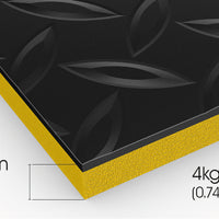 Tuff Spun Deck has a thick foam layer for comfort underfoot.