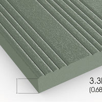 Tuff Spun has a ribbed slip-resistant surface and foam composition.