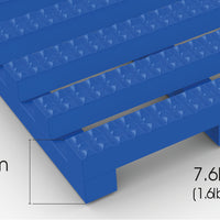 Vynagrip is made from non-porous PVC with a diamond-cut pattern.