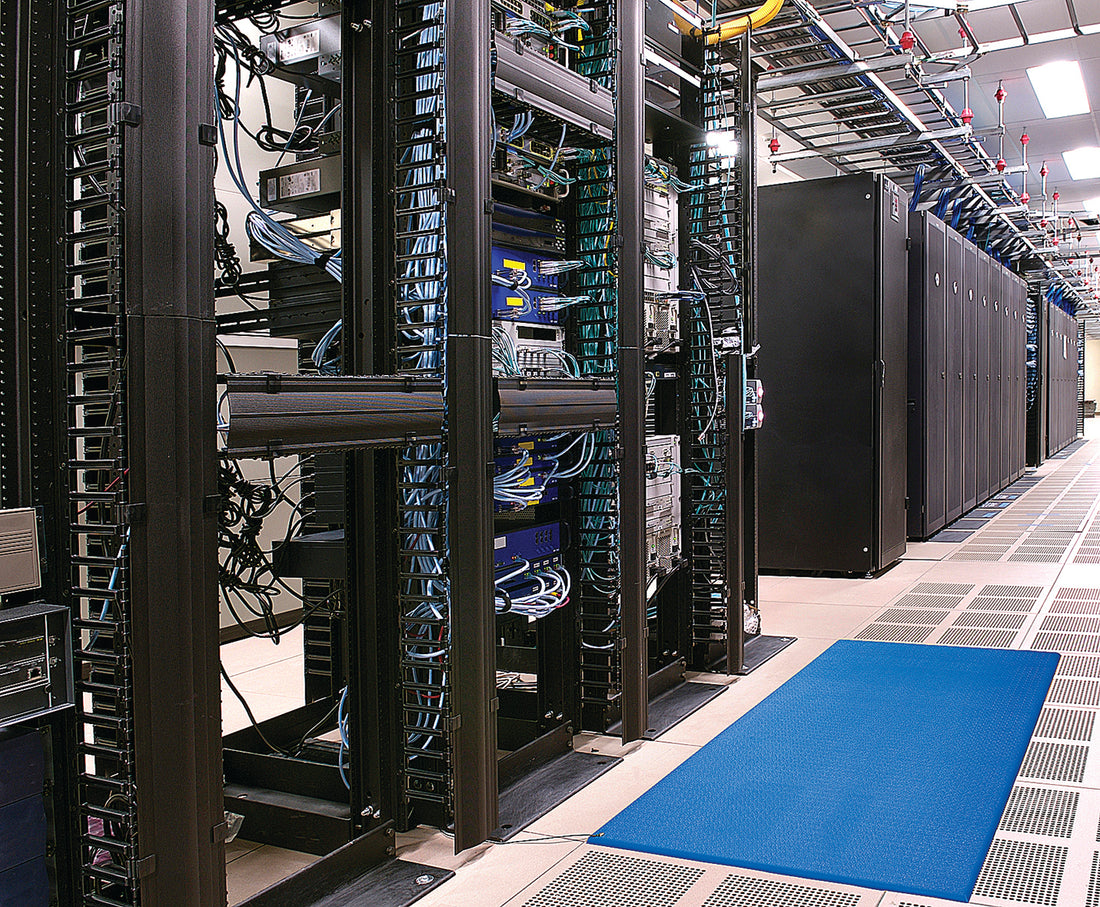 Zed Land ESD matting installed in a workplace with ESD sensitive equipment.