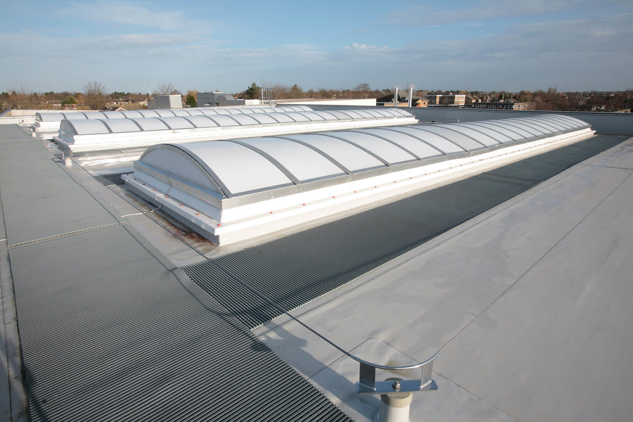 Crossgrip PVC protects a roof membrane from damage.