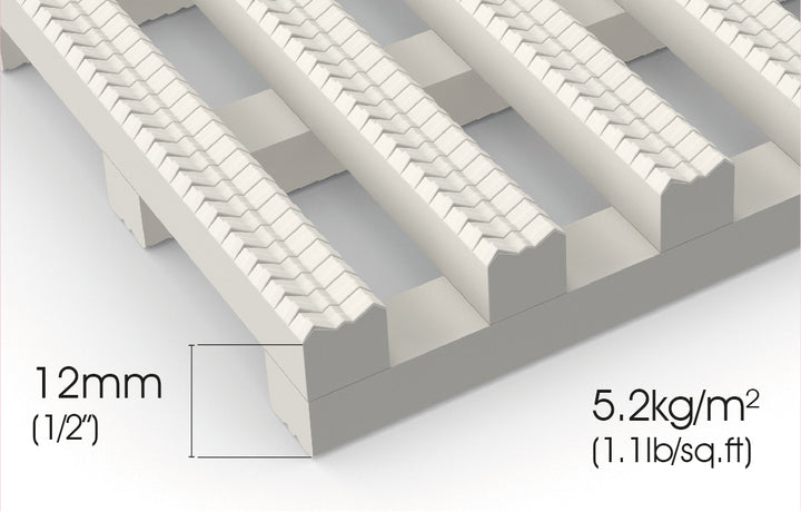 Crossgrip TPO is walkway matting for TPO and EPDM roof membranes. 