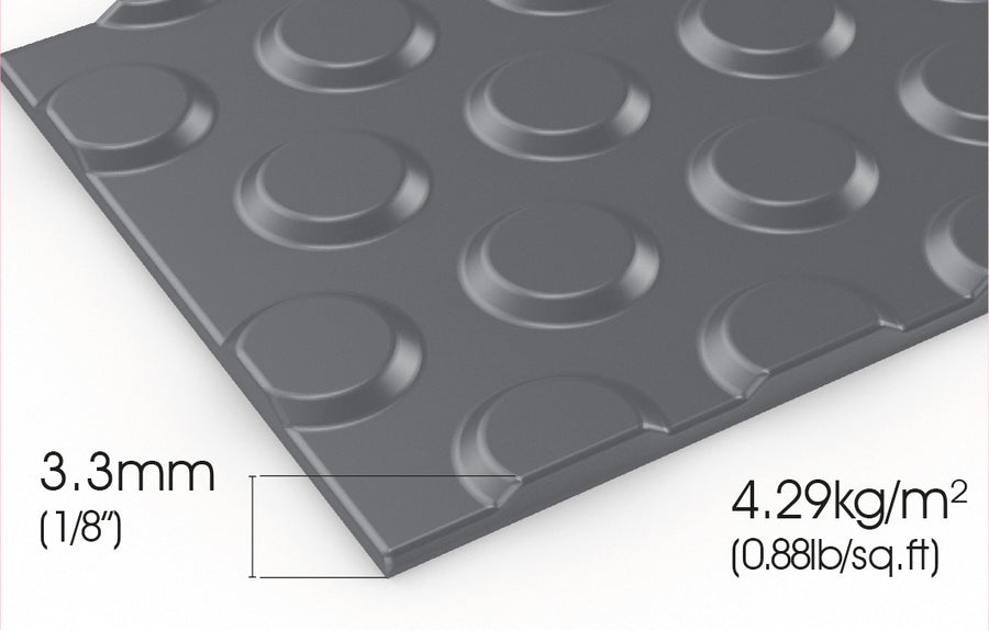 Flexi Button has a deep stud design that's extremely hardwearing. 