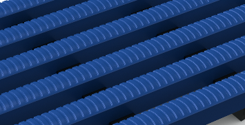 Heronrib: High-traffic swimming pool mat